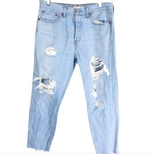 Levi’s Wedgie Fit Distressed Jeans